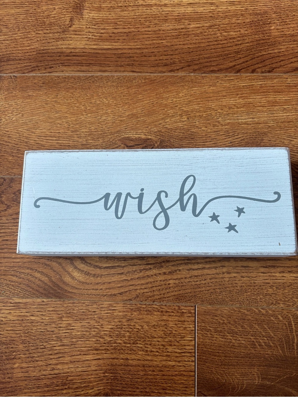 Wooden 'Wish' Decorative Sign
